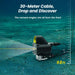 CanFish CF1 streaming live underwater footage to a phone