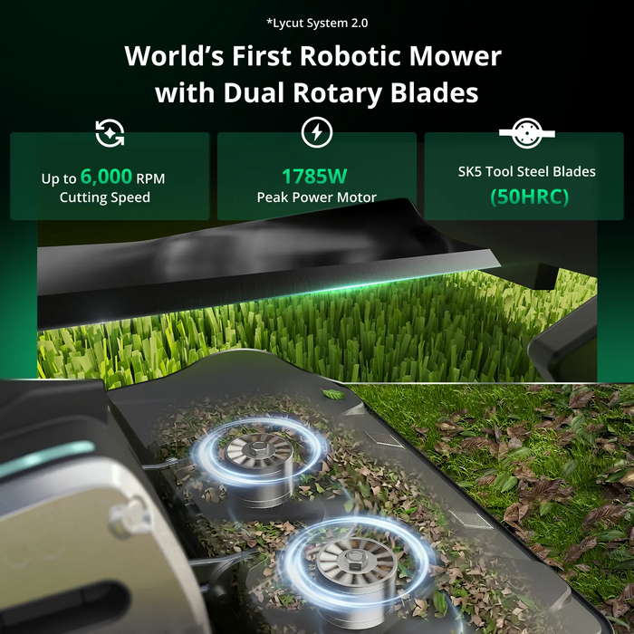 Lymow One Plus dual rotary cutting system