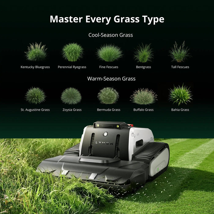 Lymow One Plus grass cutting applications