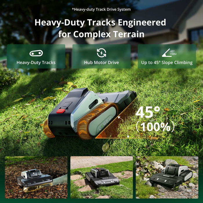 Lymow One Plus tracked slope capability