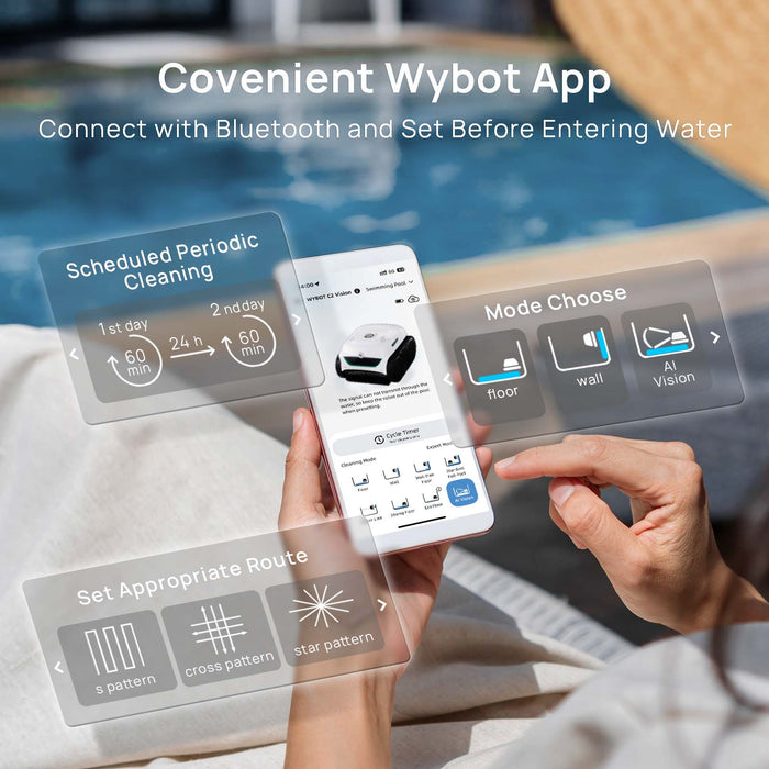 WYBOT C2 Vision Cordless Robotic Pool Cleaner