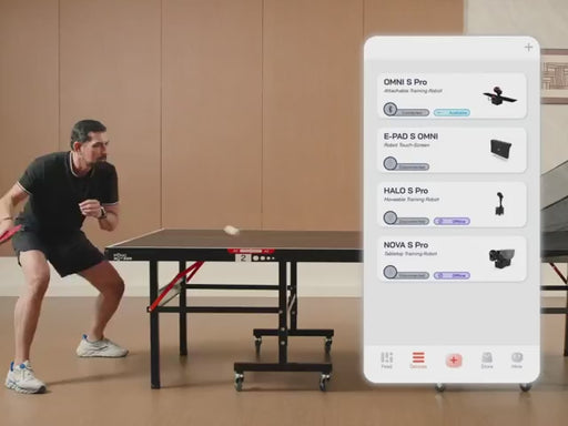 Pongbot Omni S Pro table tennis robot video