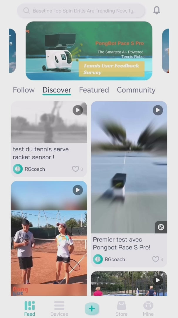 Pongbot Pace S Pro on court video