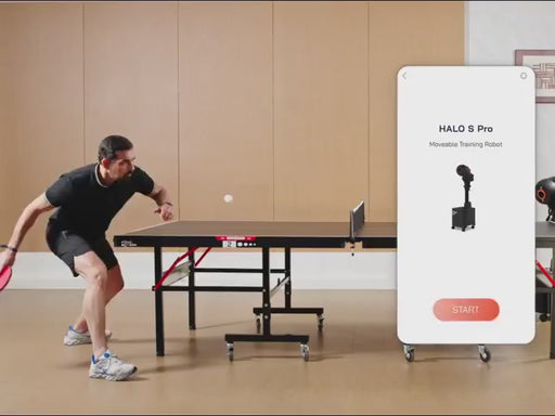 Pongbot Halo S Pro table tennis robot video