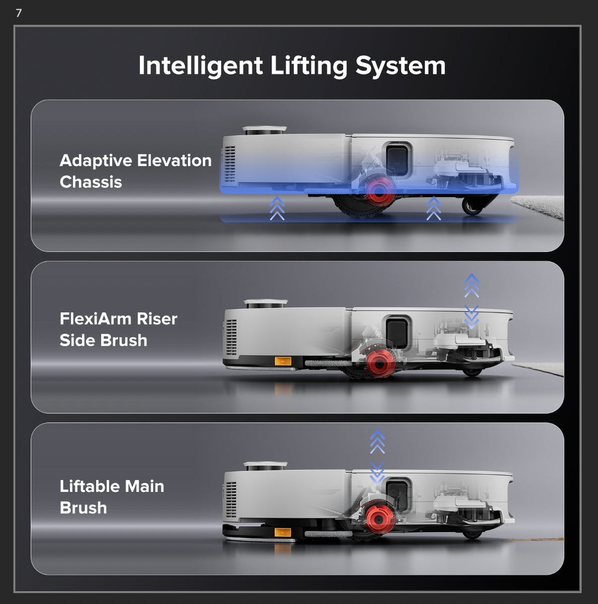 Roborock Saros 10 Robot Vacuum and Mop with Dual Anti-Tangle System